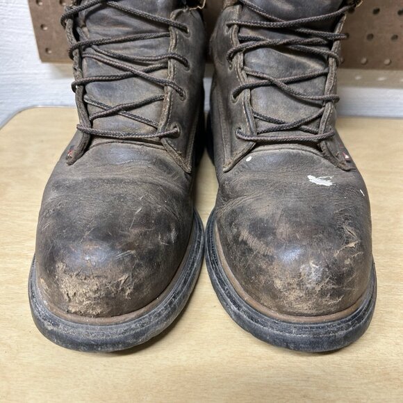 Red Wing 4200 Dynaforce 8” Men's Boot Size 9D Steel Toe Leather Brown - Picture 2 of 12